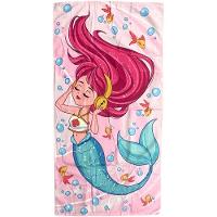 Toalha De Praia Infantil Summer Microfibra Anti Areia 60x110cm Mermaid New - 1