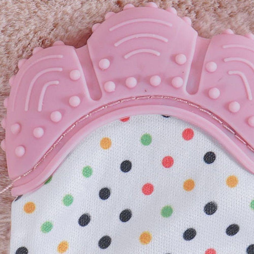 Mordedor Luvinha Para Bebê Silicone E Poliéster Rosa - 2
