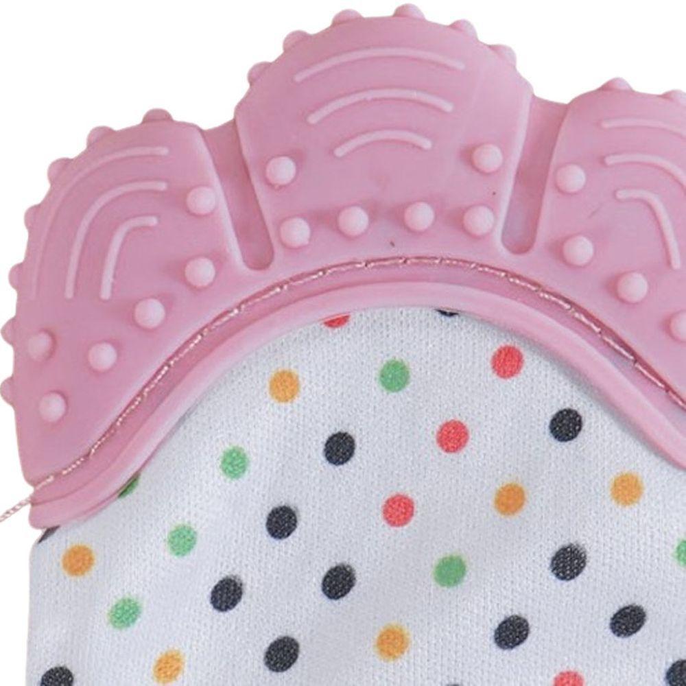 Mordedor Luvinha Para Bebê Silicone E Poliéster Rosa - 4