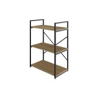 Estante C/03 Prateleiras 84x60x33cm Yon Vermont Oak/est.preta Vermont Oak/est.preta - 1