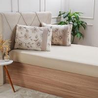 Jogo De Cama Casal Malha 3 Pçs Bella Cama New 138x188cm Bege - 1