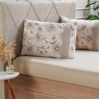 Jogo De Cama Casal Malha 3 Pçs Bella Cama New 138x188cm Bege - 5