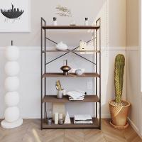 Estante C/05 Prateleiras 152x80x33cm Yon Terracota/est.preta Terracota/est.preta - 2