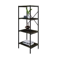 Estante C/04 Prateleiras 118x45x33cm Tub Tueh1144 Carvalho Dark - Est.preta Carvalho Dark / Est.preta - 5