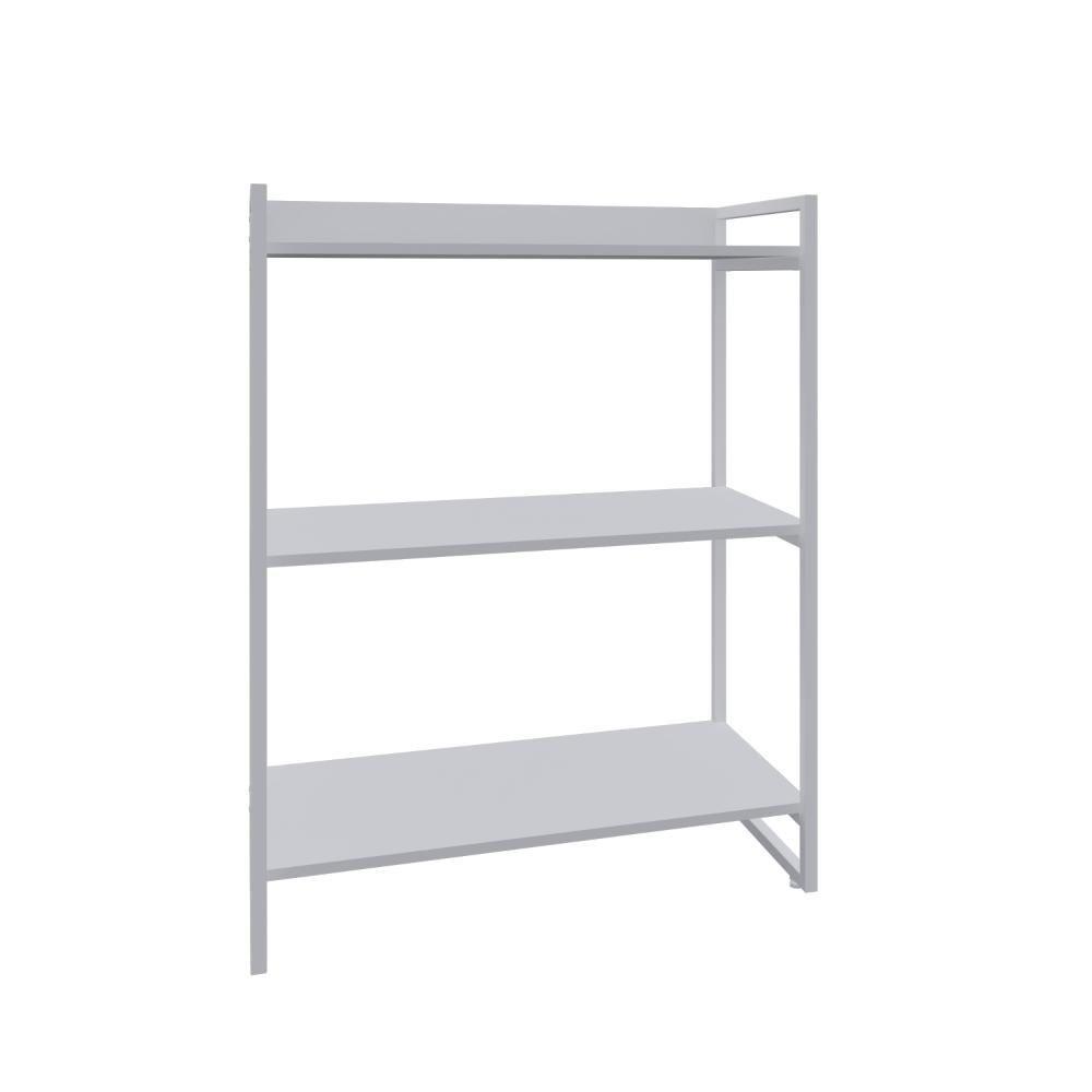 Estante Kuadra 80x40x104cm C/03 Prateleiras Branco Chess / Est.branca Branco Chess / Est.branca - 1