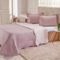 Kit Cobre Leito Queen Ultra Lisse Lisa New 230x250cm Mauve - 1