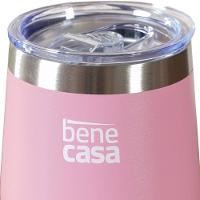 Copo Térmico Para Bebidas Com Tampa 360ml Rosa - 2