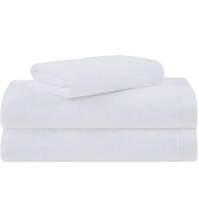 Kit Toalha Hotelaria Banho Rosto E Piso 380g-m² Algodão Branco