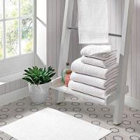 Kit Toalha Hotelaria Banho Rosto E Piso 380g-m² Algodão Branco - 5