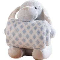 Bichinho De Pelúcia Fazenda New Com Manta Bebê 100x75cm Cachorrinho - 1