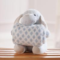 Bichinho De Pelúcia Fazenda New Com Manta Bebê 100x75cm Cachorrinho - 5