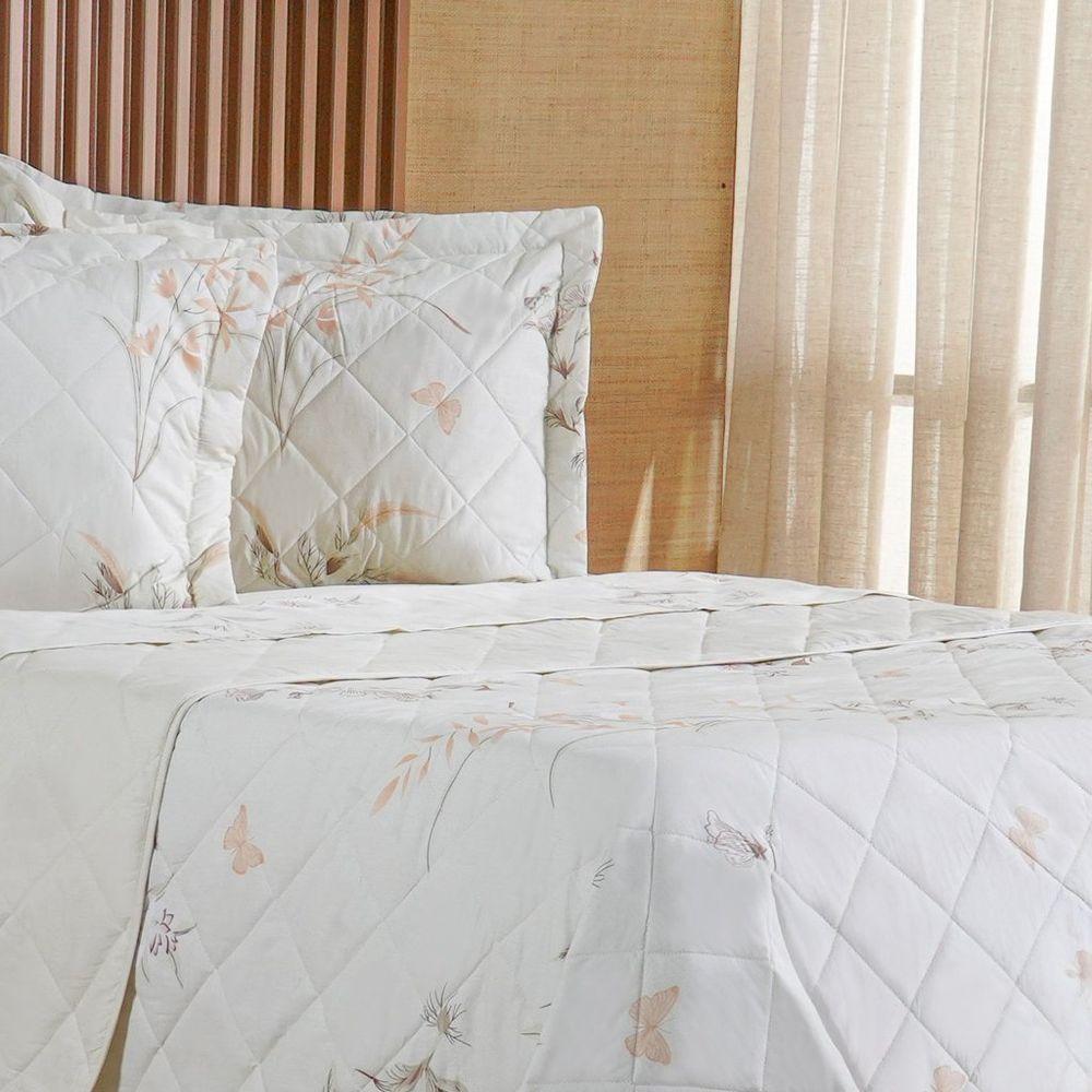 Kit Colcha Casal 200 Fios Estampada New 100% Algodão 220x240cm Organique - 3