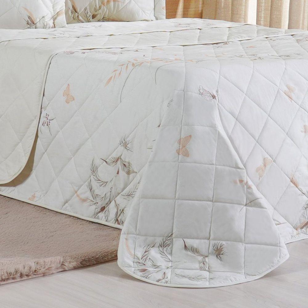 Kit Colcha Casal 200 Fios Estampada New 100% Algodão 220x240cm Organique - 5