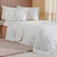 Kit Colcha Casal 200 Fios Estampada New 100% Algodão 220x240cm Organique - 1