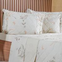 Kit Colcha Casal 200 Fios Estampada New 100% Algodão 220x240cm Organique - 2