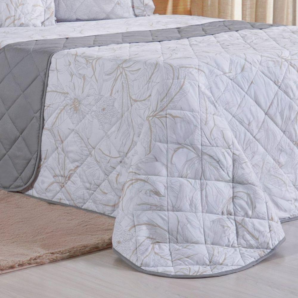 Kit Colcha Casal 200 Fios Estampada New 100% Algodão 220x240cm Dessin - 5