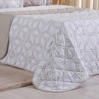 Kit Colcha King 200 Fios Estampada New 100% Algodão 260x280cm Rayon - 4
