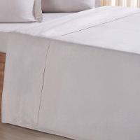 Jogo De Cama Casal 4 Pçs Line Stile 100% Poliéster 138x188x30cm Biscuit