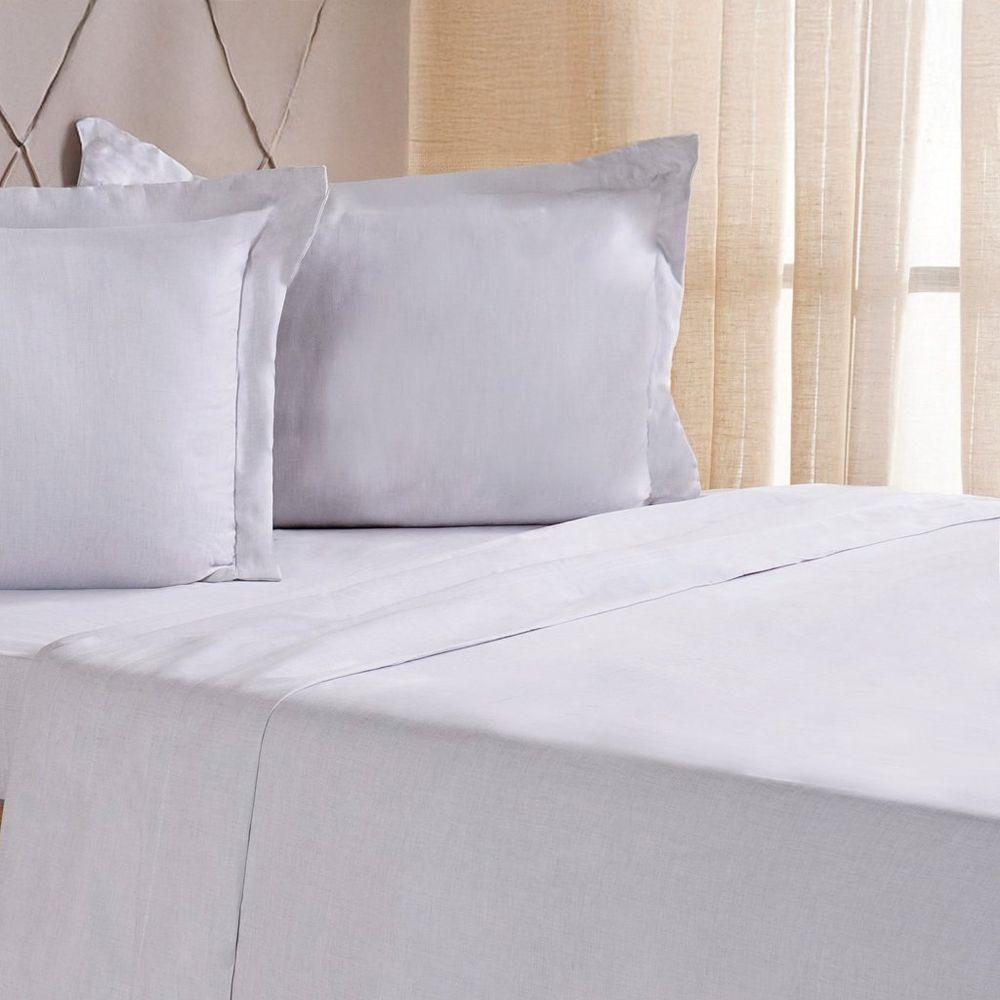 Jogo De Cama Queen 4 Pçs Line Stile 100% Poliéster 158x198x35cm Cinza Fog - 3