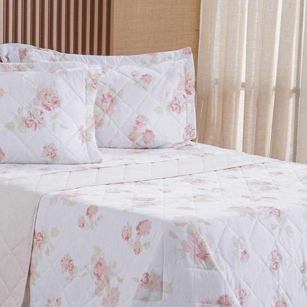 Kit Colcha King 200 Fios Estampada New 100% Algodão 260x280cm Classique - 3