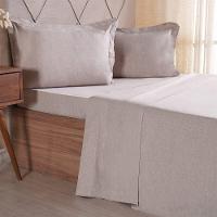 Jogo De Cama Queen 4 Pçs Line Stile 100% Poliéster 158x198x35cm Linho - 1