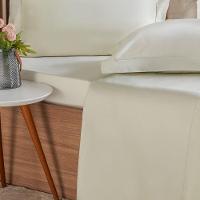 Jogo De Cama Queen 4 Pçs Ricamo 300 Fios 100% Algodão 160x200x40cm Salvia - 3