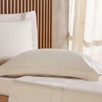 Jogo De Cama Queen 4 Pçs Ricamo 300 Fios 100% Algodão 160x200x40cm Biscuit