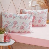 Jogo De Cama Queen Dreams Malha 100% Algodão 158x198x30cm Rosa Claro - 1
