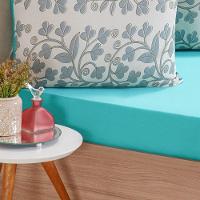 Jogo De Cama Casal Dreams Malha 100% Algodão 138x188x30cm Verde - 3