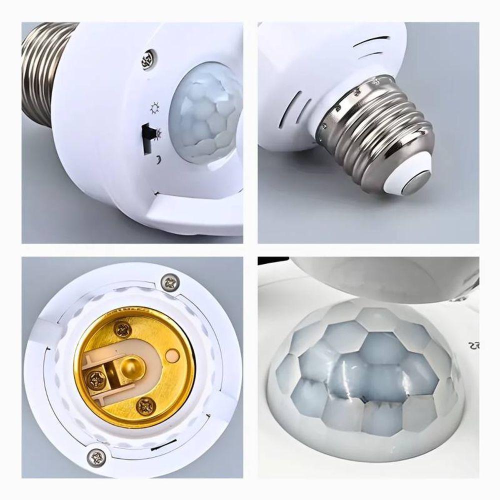 Sensor De Presença Com Fotocélula Para Lâmpada Soquete E27 - 9