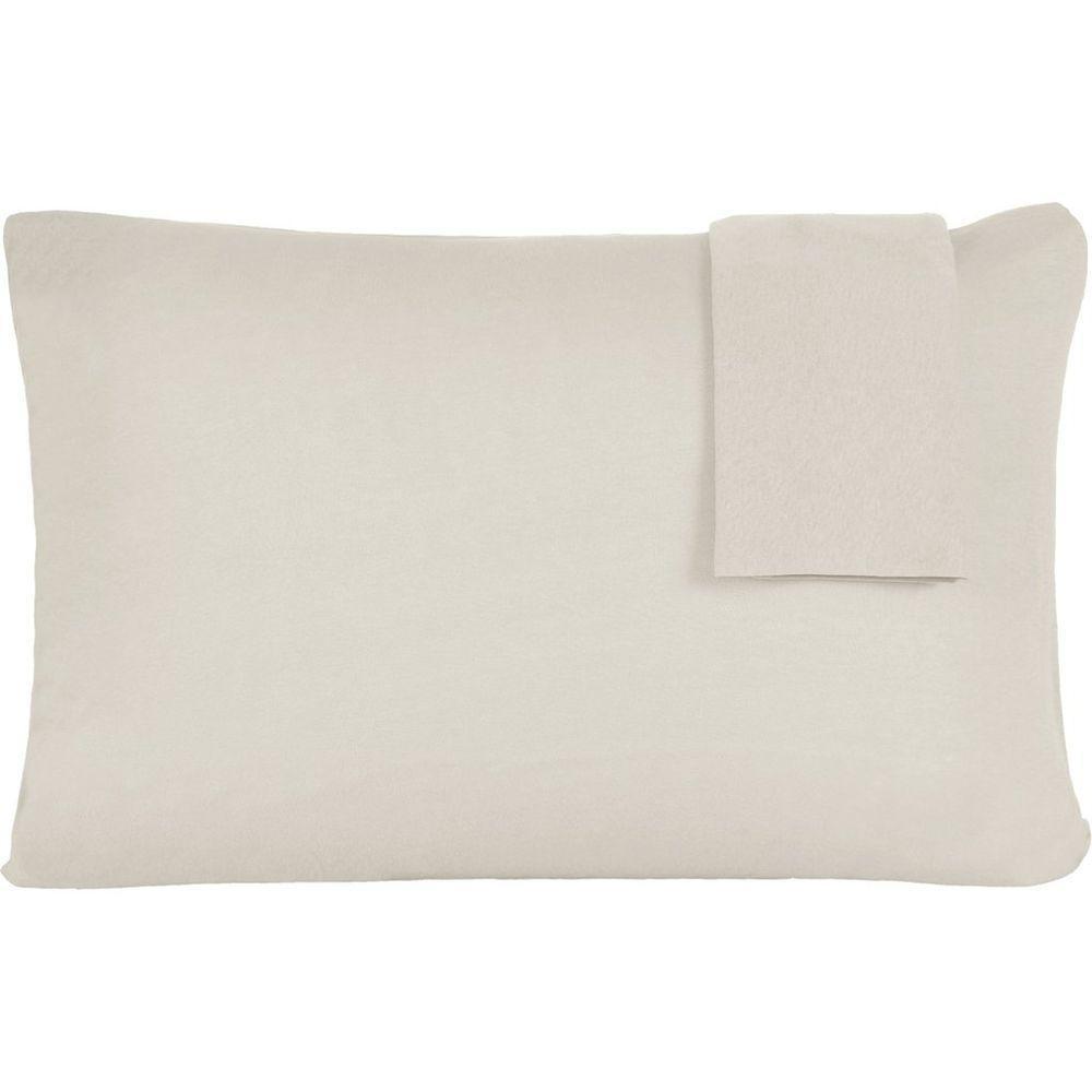 Jogo De Fronhas Serena Malha 100% Algodão 50x70cm Pérola - 1