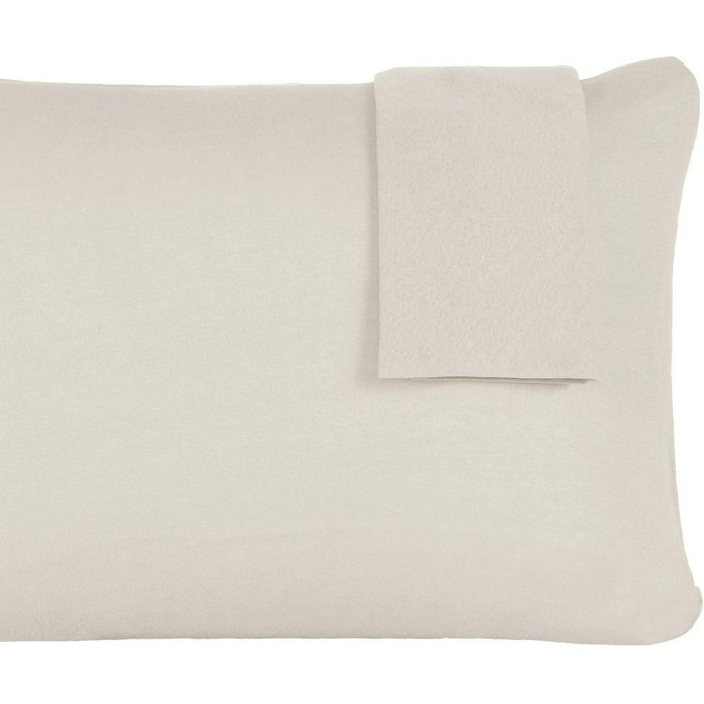 Jogo De Fronhas Serena Malha 100% Algodão 50x70cm Pérola - 4