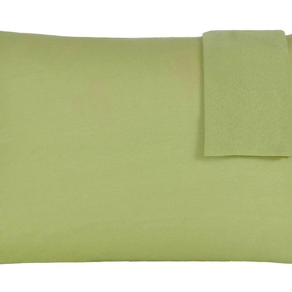 Jogo De Fronhas Serena Malha 100% Algodão 50x70cm Verde - 3