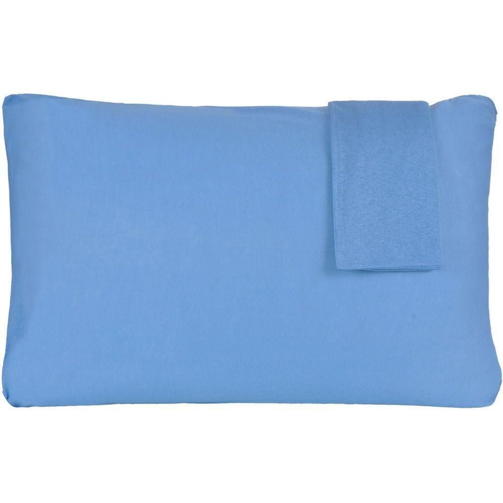 Jogo De Fronhas Serena Malha 100% Algodão 50x70cm Azul - 1