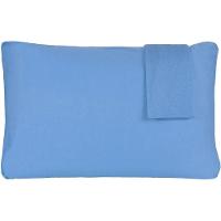 Jogo De Fronhas Serena Malha 100% Algodão 50x70cm Azul - 1