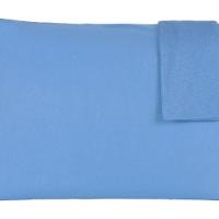 Jogo De Fronhas Serena Malha 100% Algodão 50x70cm Azul - 3