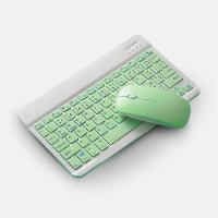 Kit Teclado + Mouse Verde Sem Fio Slim Com Conexão Bluetooth - 1