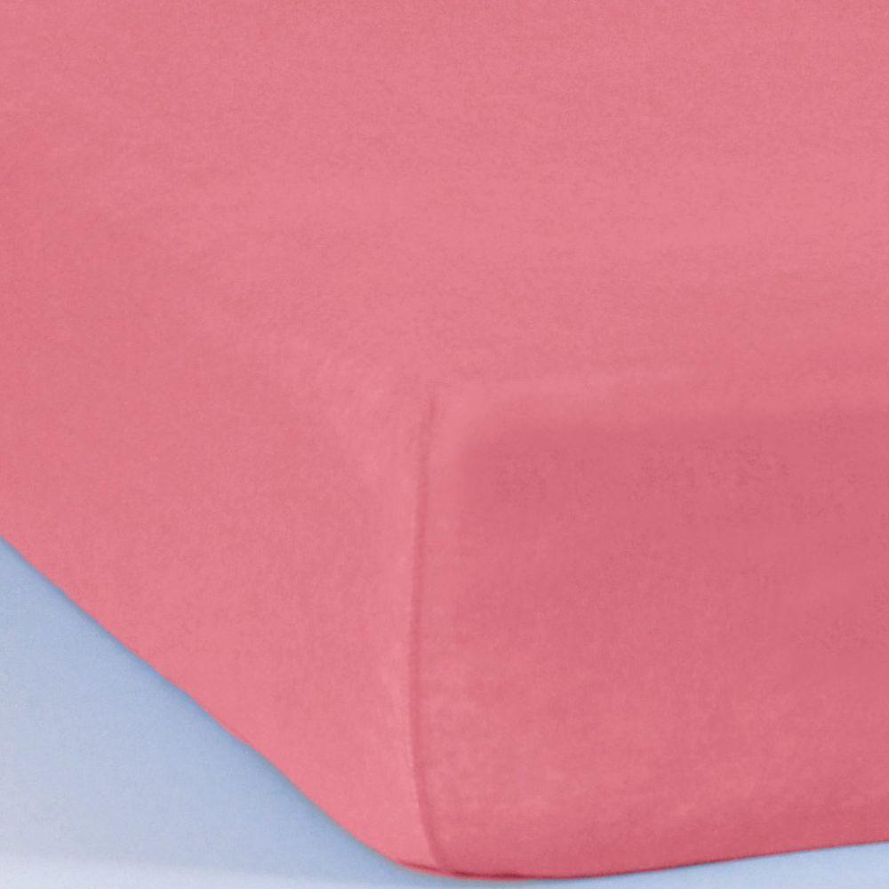 Jogo De Cama Casal Serena 3 Pçs Malha 100% Algodão 138x188x23cm Goiaba - 3