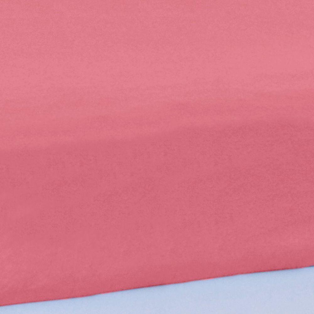 Jogo De Cama Casal Serena 3 Pçs Malha 100% Algodão 138x188x23cm Goiaba - 4