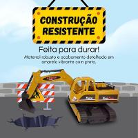 Brinquedo Infantil Trator Truck Construtor Retro Escavadeira Com Controle Remoto - 2
