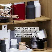 Balcão De Cozinha Pia 120cm 2 Pts E 3 Gav C/ Tampo Elegance Freijó/freijó Br/quartzo Bege - 7