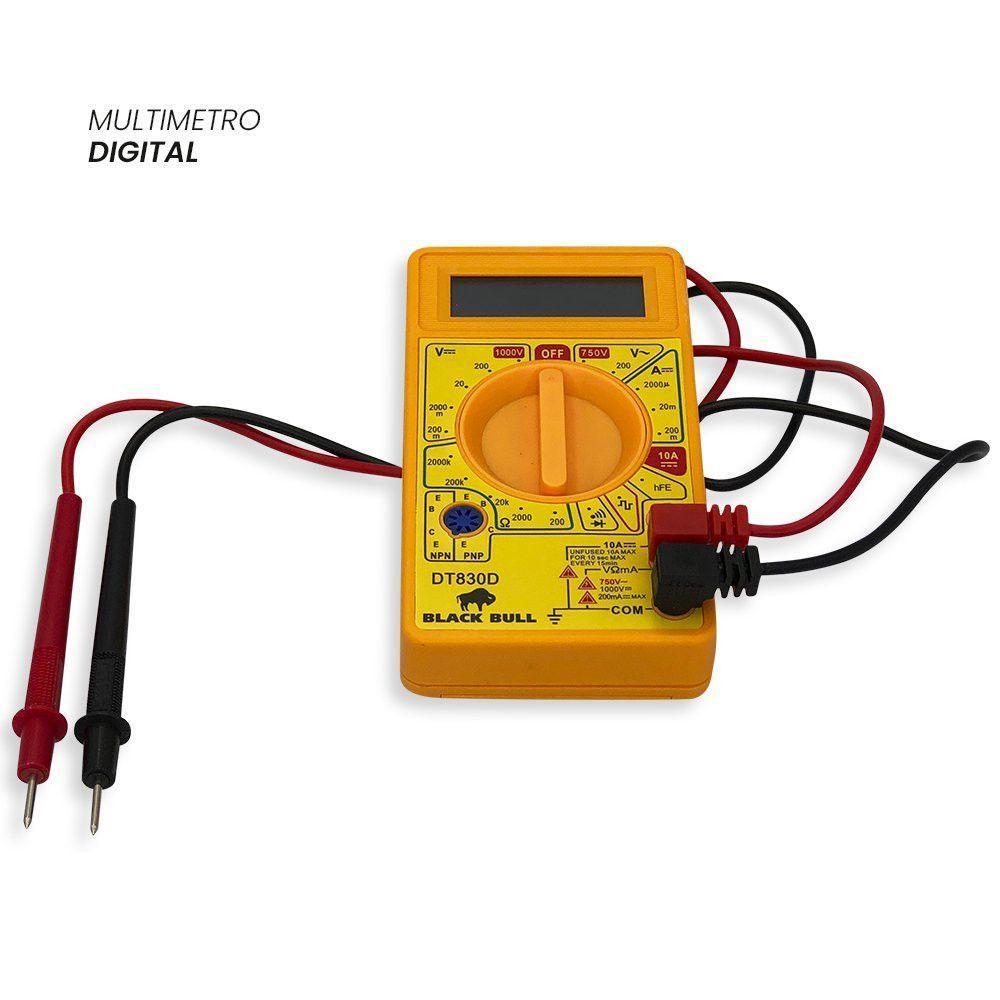 Multímetro Digital Com 1 Par De Ponta De Teste - 4