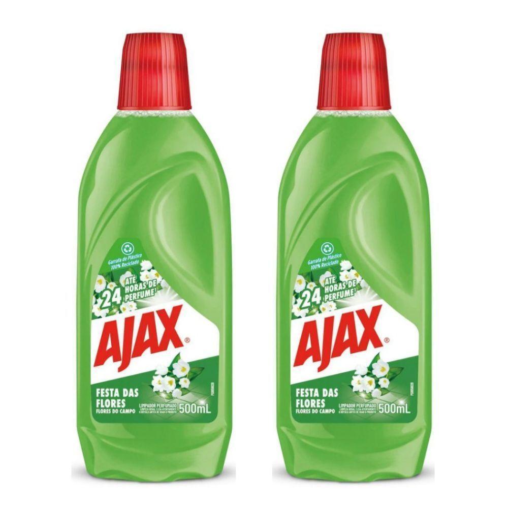 Kit 2 Limpador Ajax Festa Das Flores - Flores Do Campo 500ml - 1