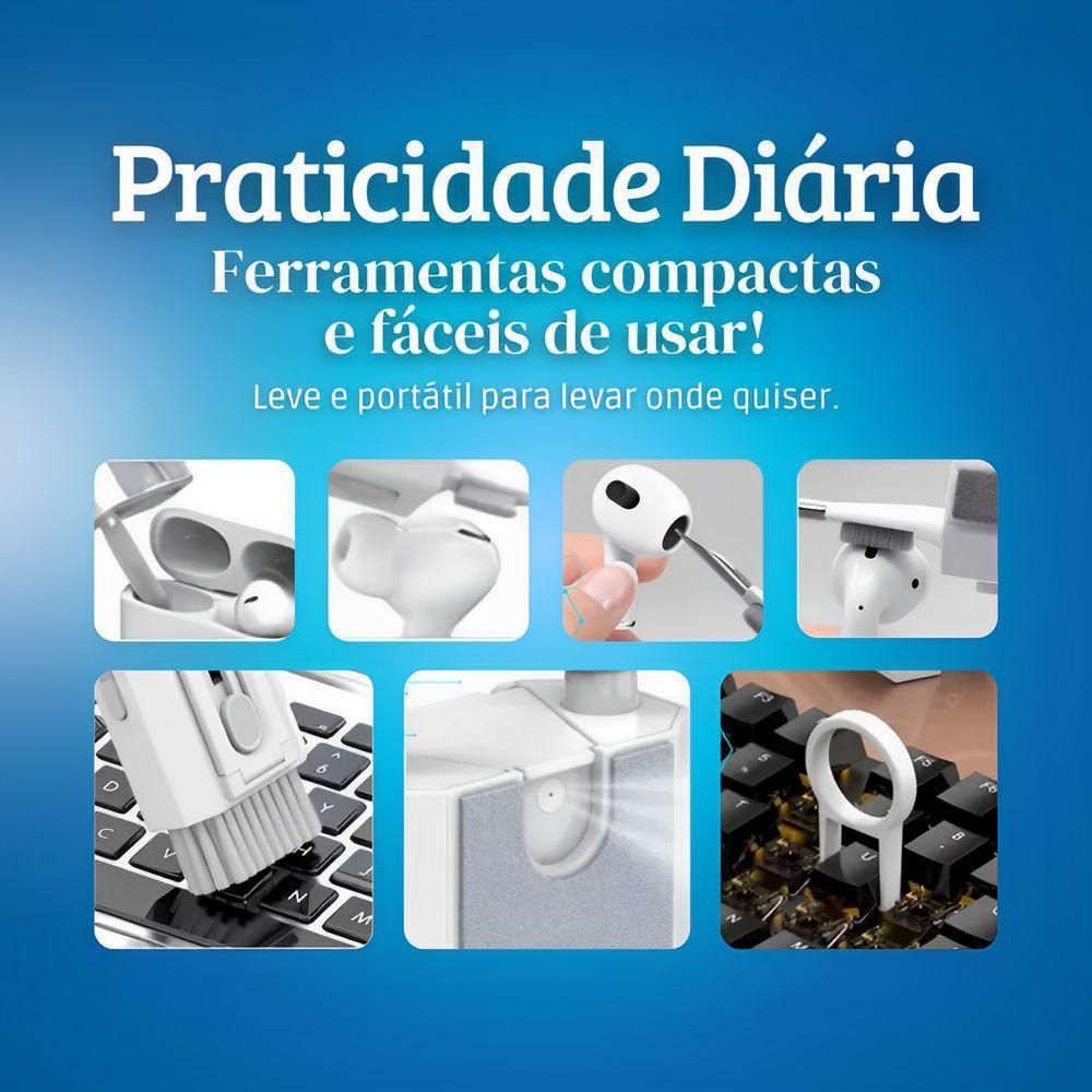 Kit De Escovas De Limpeza Multiuso Manutenção De Eletrônicos E A Limpeza De Superfícies Diversas - 4