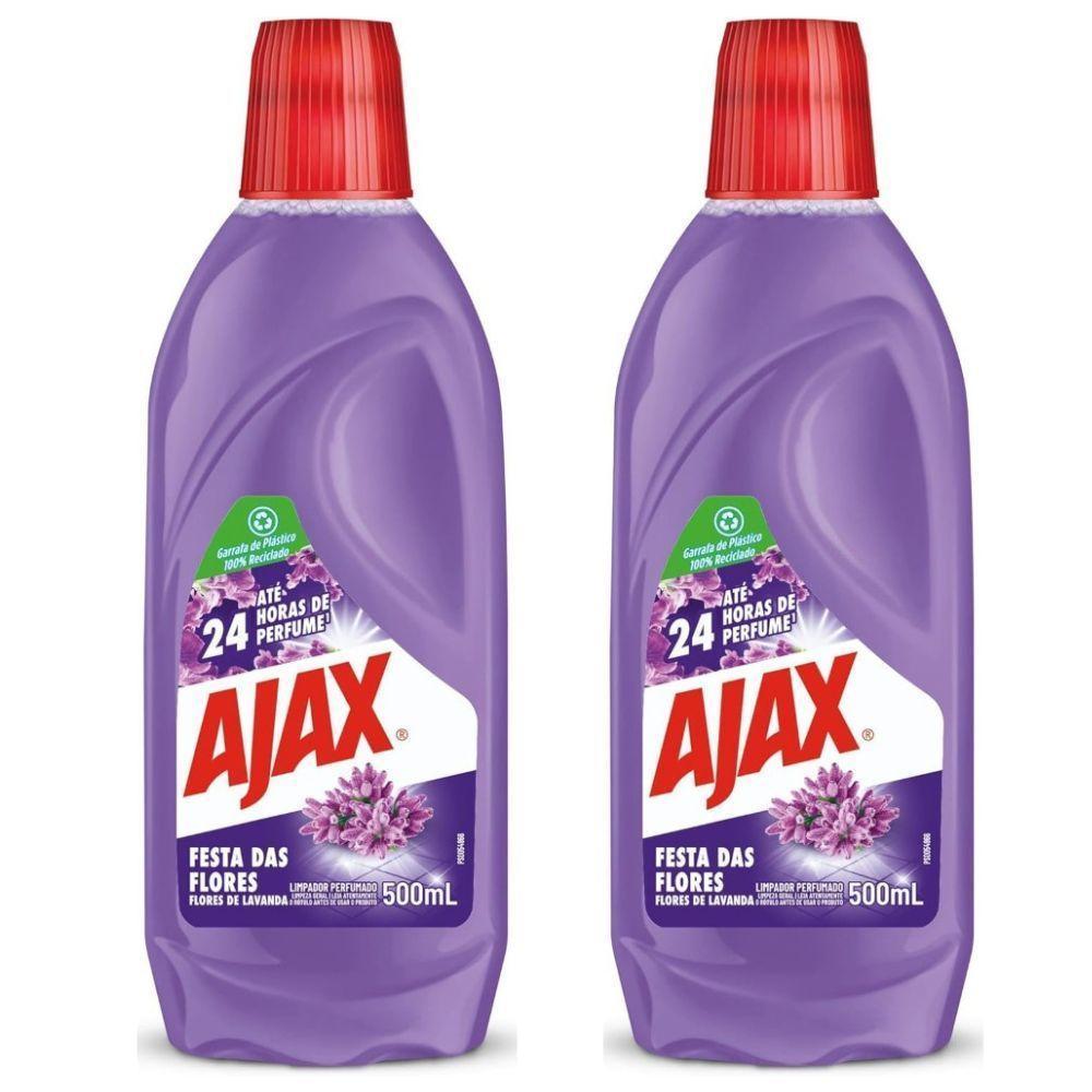 Kit 2 Limpador Diluível Ajax Festa Das Flores Lavanda 500ml - 1