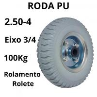 Rodízio Giratório Roda 250-4 Pu 8 Polegadas Carga 100kg - 3
