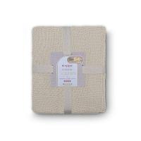 Manta Decorativa Para Sofá Tricot Golden 1,20m X 1,50m 100% Algodão Natural