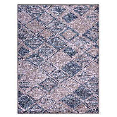 Passadeira Classic Fiji 9 Creme Azul 0,66x1,20m - J Serrano