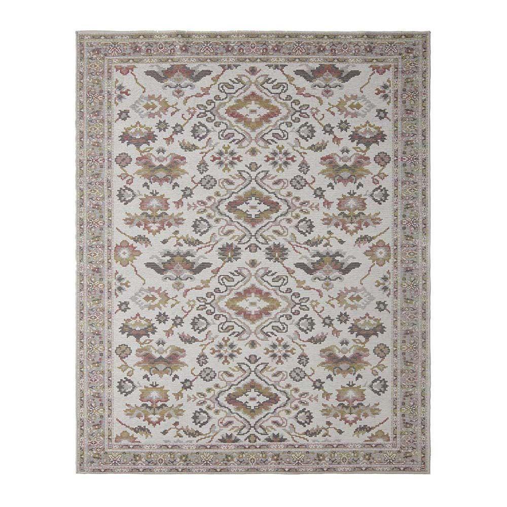 Tapete Para Sala Funcional Medalhao 51 Cinza 1,50x2,00m - 1