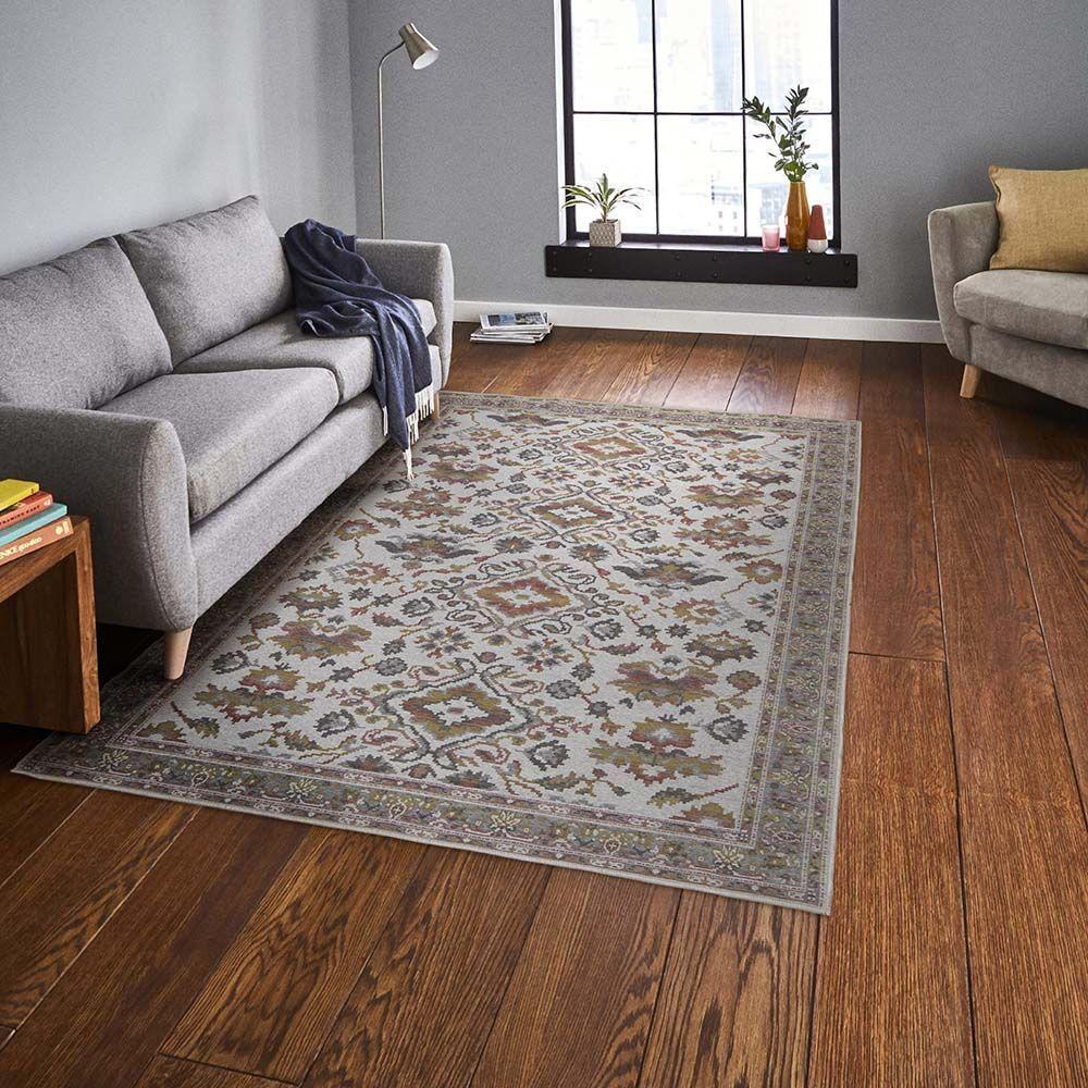 Tapete Para Sala Funcional Medalhao 51 Cinza 1,50x2,00m - 4